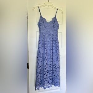 Lavender ASTR the Label Lace Midi dress